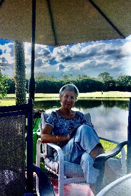 Sue in her happy place...Lake Worth, Florida, April 2, 2020