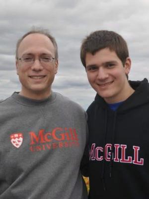 My dad and me in 2010 in Montreal